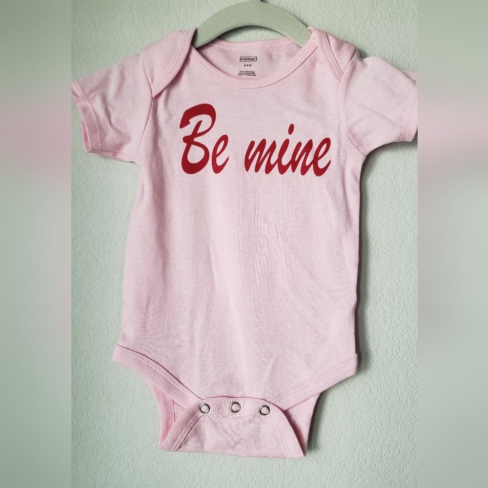 NWOT Be Mine baby onesie size 6-9 months